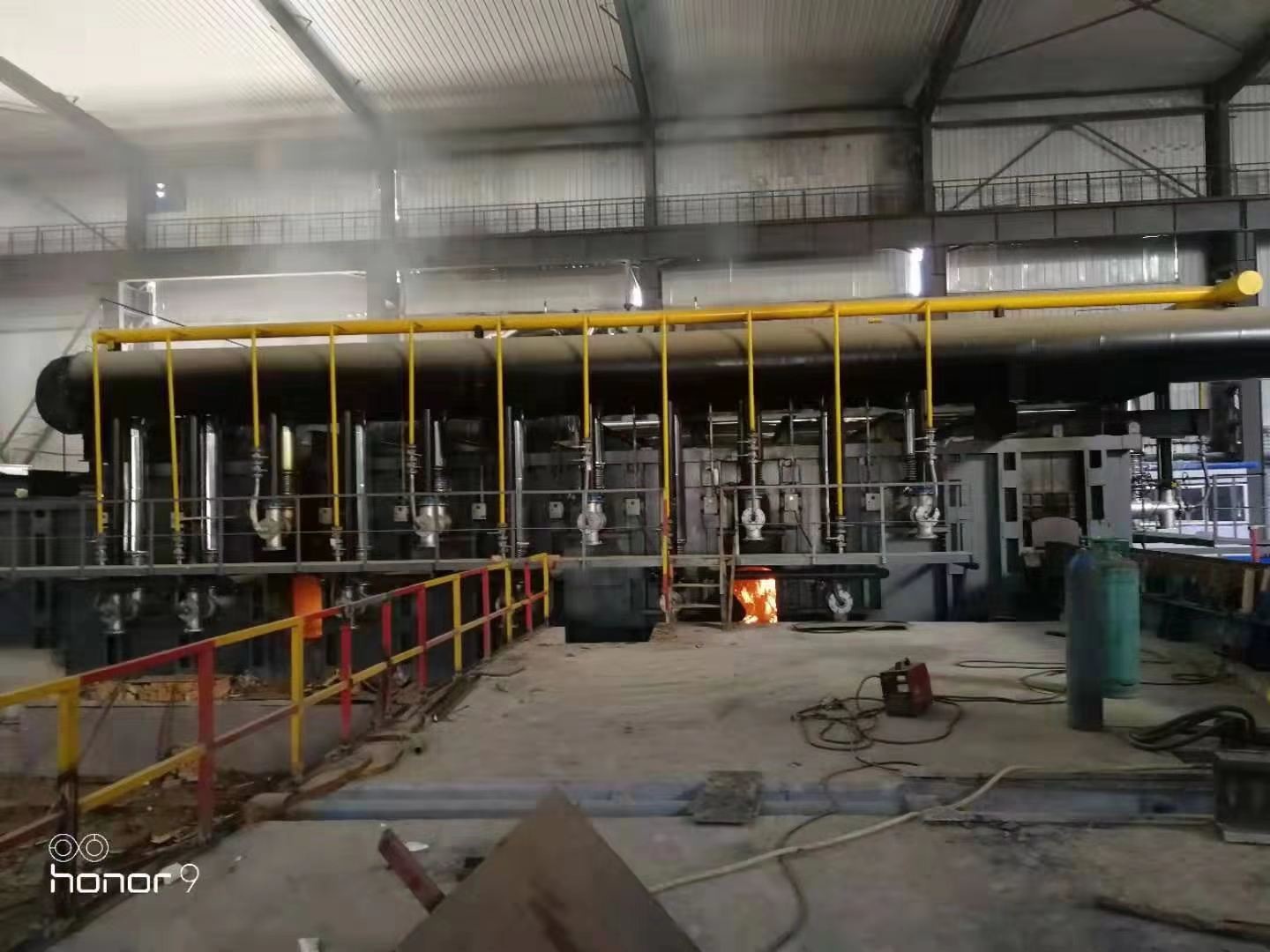 1100C Walking Beam Furnace Aluminum Melting Continuous Induction Furnace