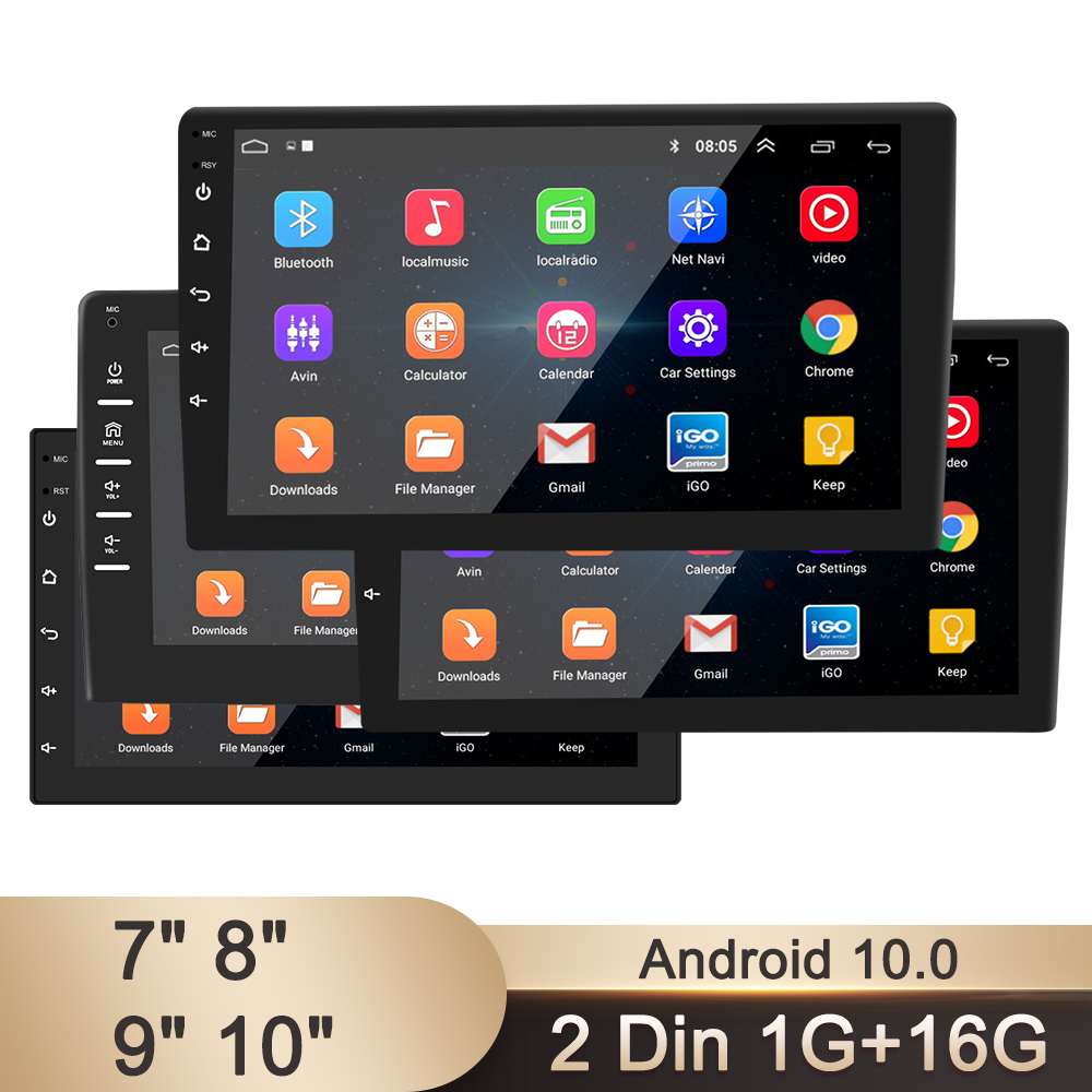 Universal 9/10.1 Inch CarPlay Android GPS Navigation Player for Double 2 Din Car Radio