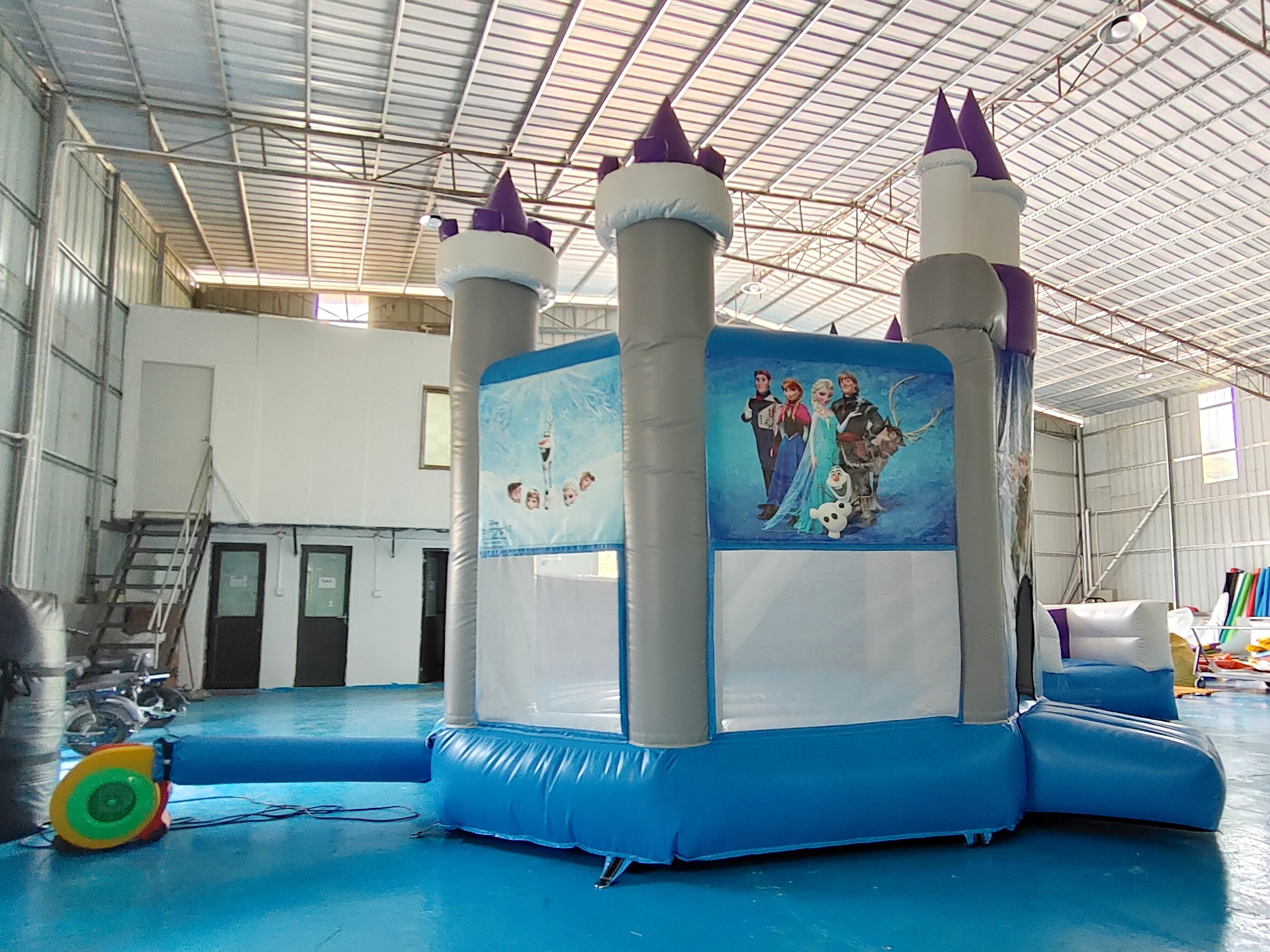 Hot Sale Inflatable Jumping House Frozen Cartoon Inflatable Slide For Party Inflatable Combo Castle For Outdoor Indoor