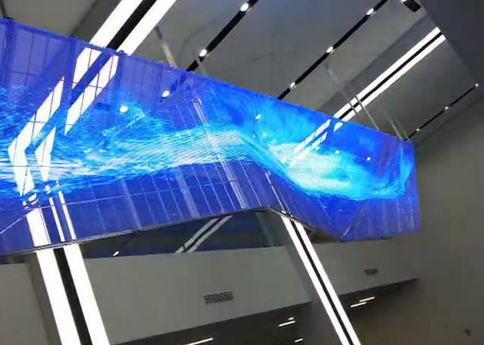 Dustproof Transparent LED Display Screen IP65 P3.91 Outdoor Digital Signage