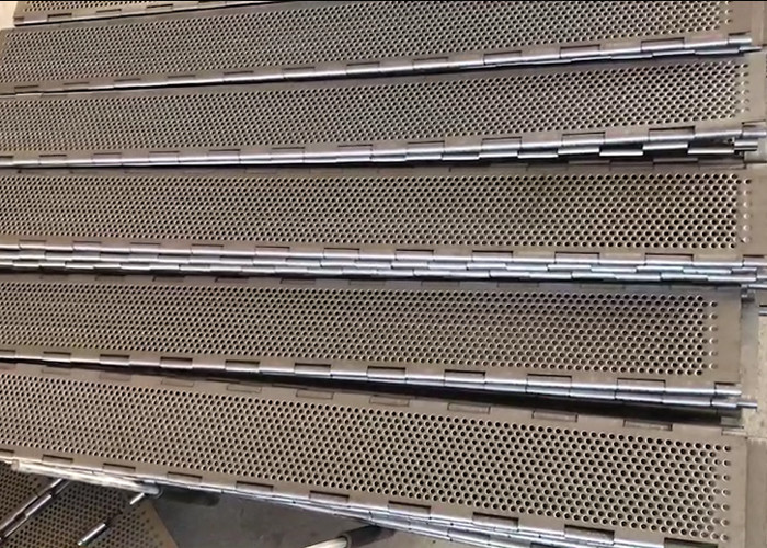 Medicine Plate Link Belt , 304 Stainless Steel Wire Mesh Anti Dust Smooth Surface