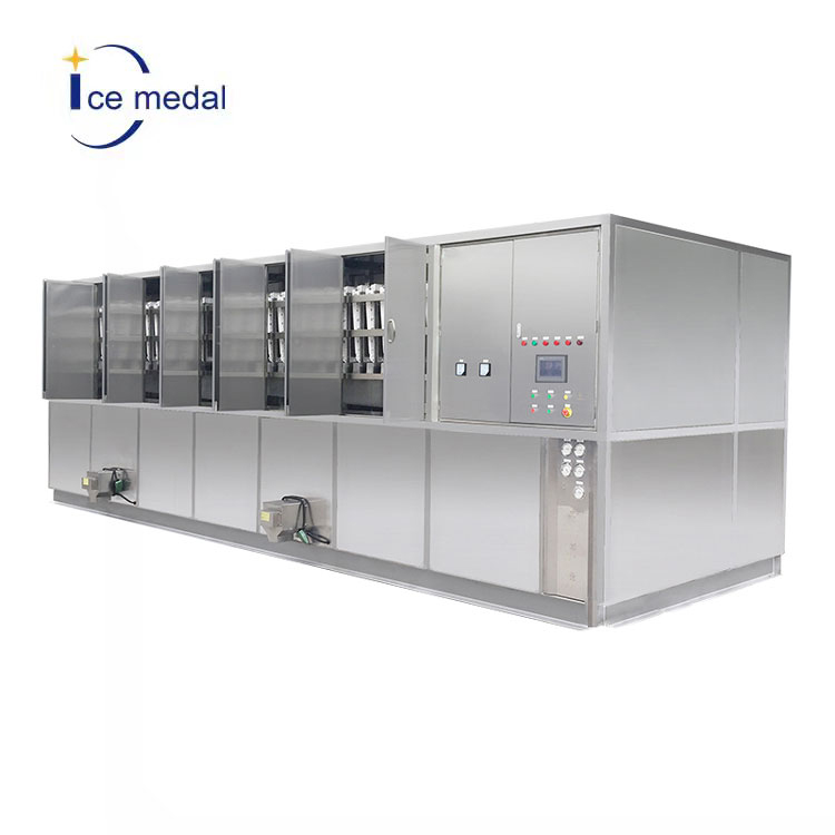 Food Contact 304 Stainless Steel Industrial Ice Cube Making Machine Large Ice Maker