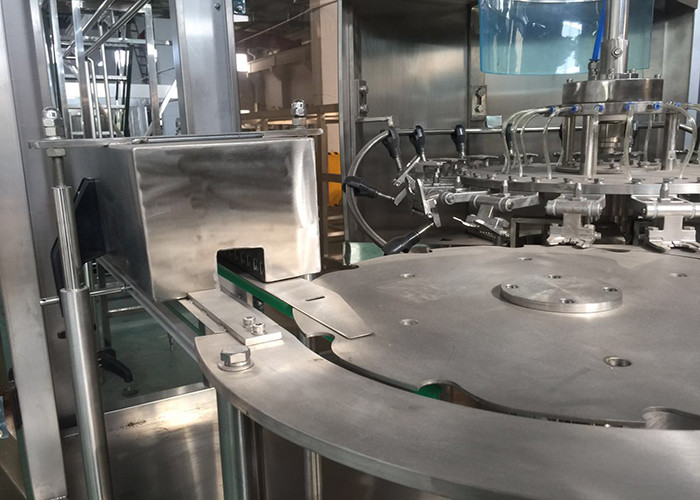 PET/HDPE/ Glass Bottle Hot Filling Machine , Tea Filling Machine 3 In 1 Unit