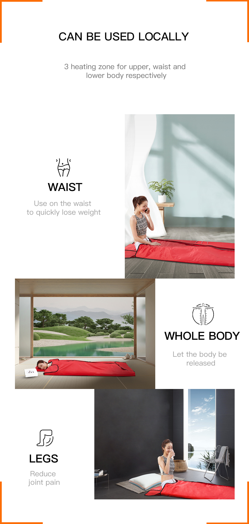 Household FIR Far Infrared Blanket Sauna Full Spectrum Carbon Fiber Heating Wire