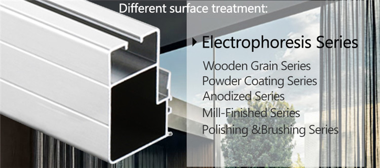 Top Quality Powder Coating Aluminum Window and Door Extrusion Profiles