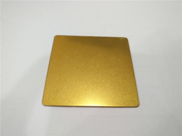 sand blasted finish gold color decorative sheet stainless steel 304 foshan