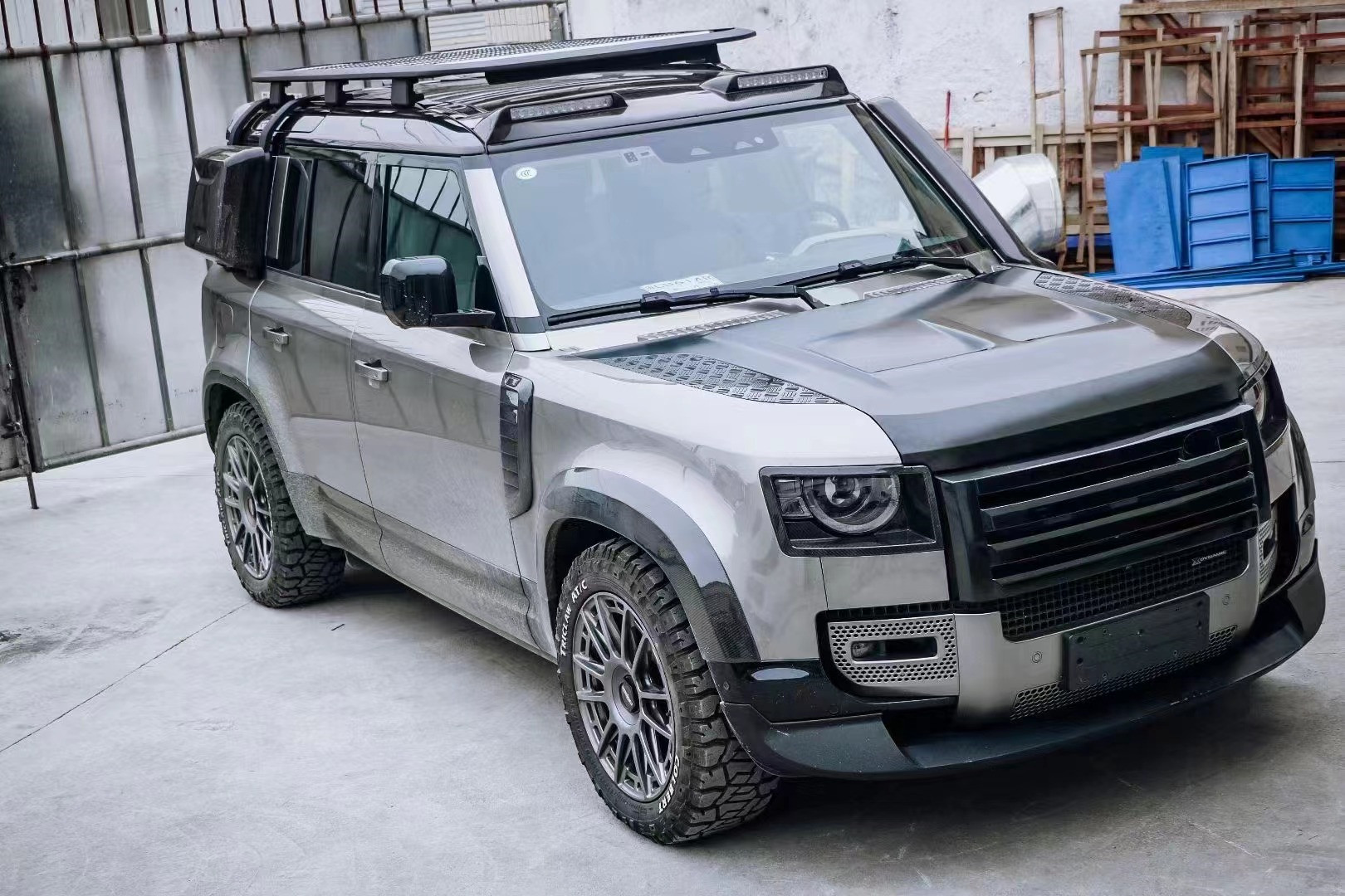 Carbon Fiber Hood for Land Rover Defender Carbon Fiber Material Defender Upgraded SVR Style Cover