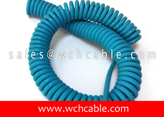 UL20281 Quick Recall Pure Copper Wire Screened Spiral Cable 80C 250V