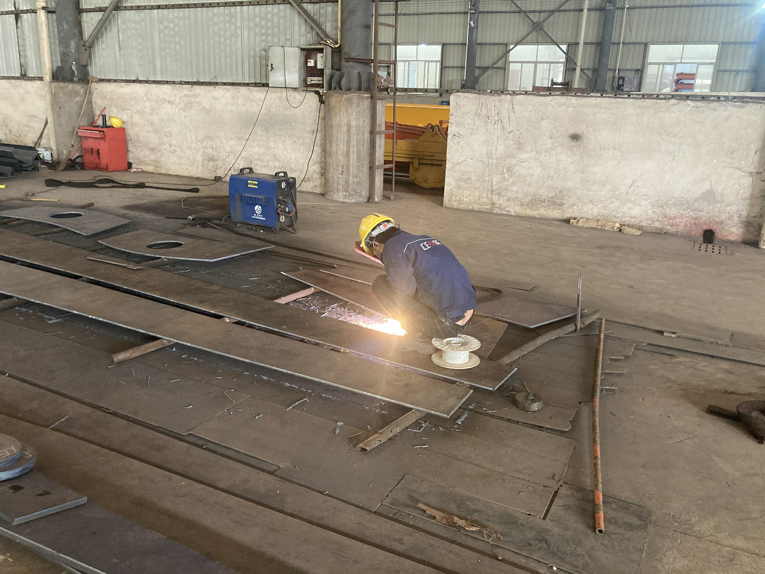 Sk480 Excavator Demolition Boom Extension Arm Q355B Material