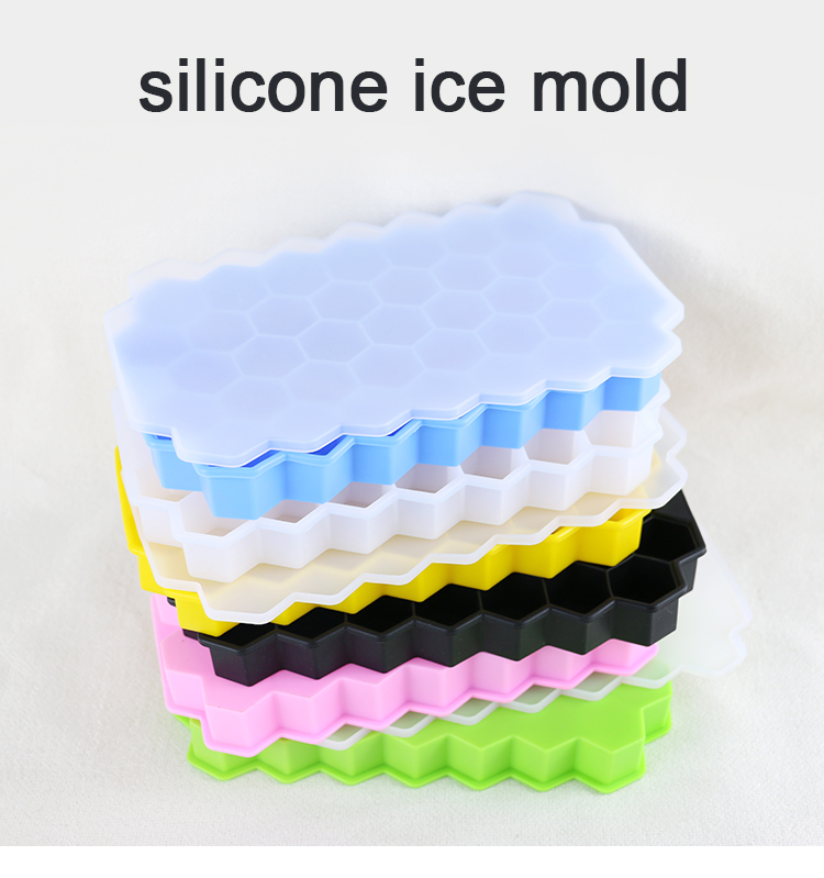 BPA Free Honeycomb Ice Cube Mold , Food Grade Rubber Ice Cube Trays