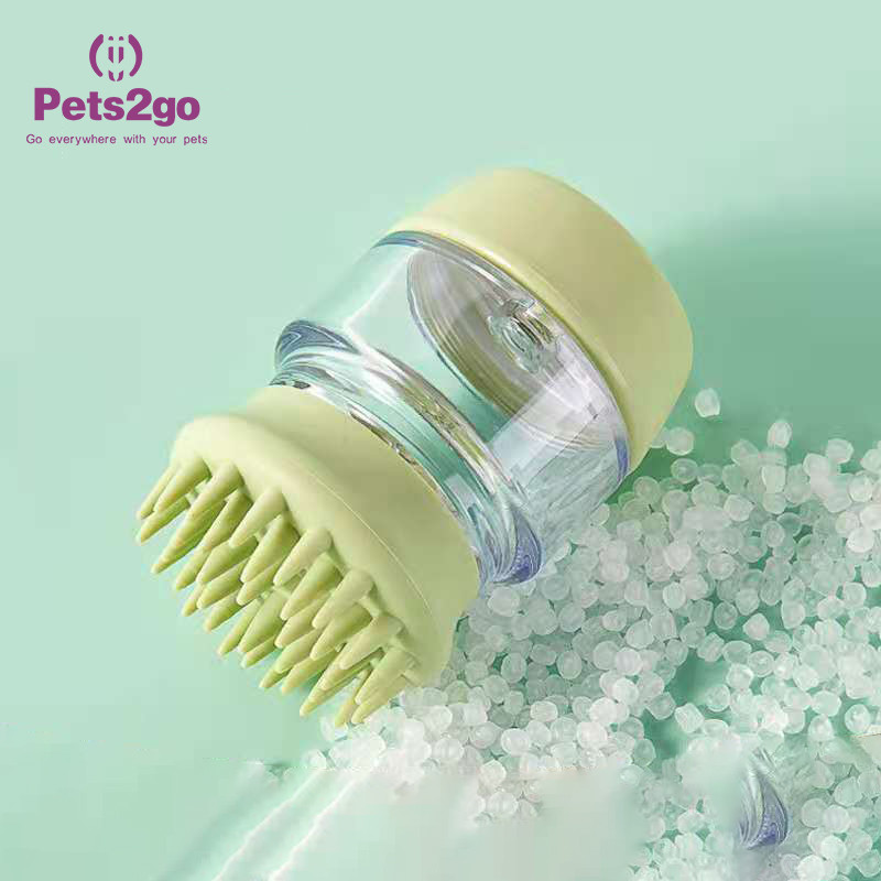 Multi Functional 6x12cm Silicone Brush Pet Bathing Tool