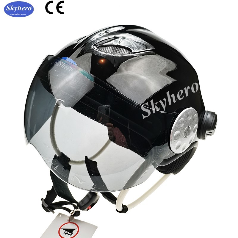 EN 966 standard Powered Paragliding helmet GD-G01Noise cancel paramotor helmet color red black white blue paramotor