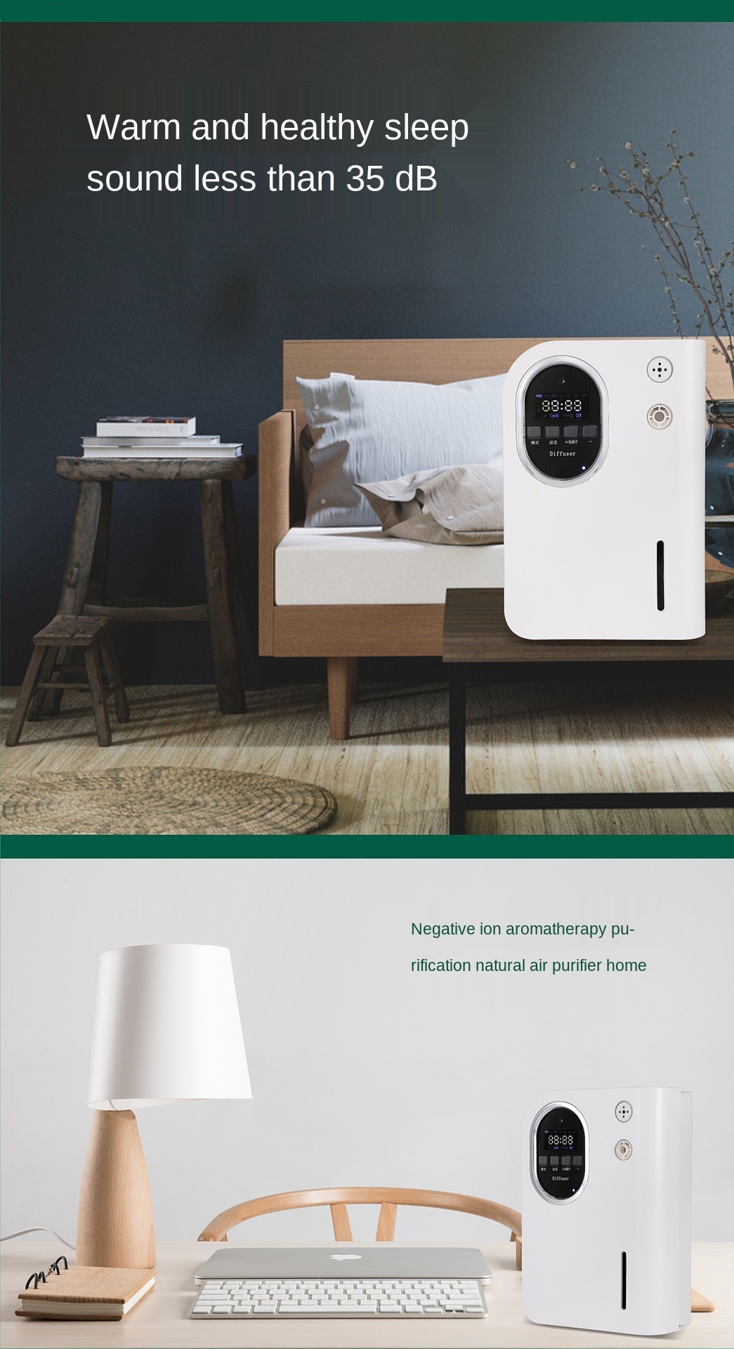2023 New Arrival Aroma Diffuser Large Coverage 160ml Portable Essential Oil Diffuser Quiet Negative ion purify scent diffuser