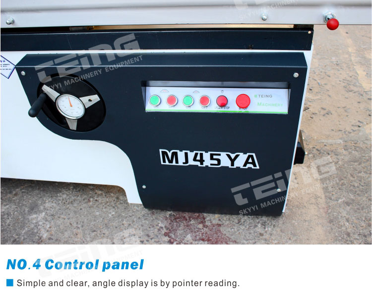 Wood Working Sliding Table Panel Saw WSN2845 with Precision and Max.Cutting Height at 90°