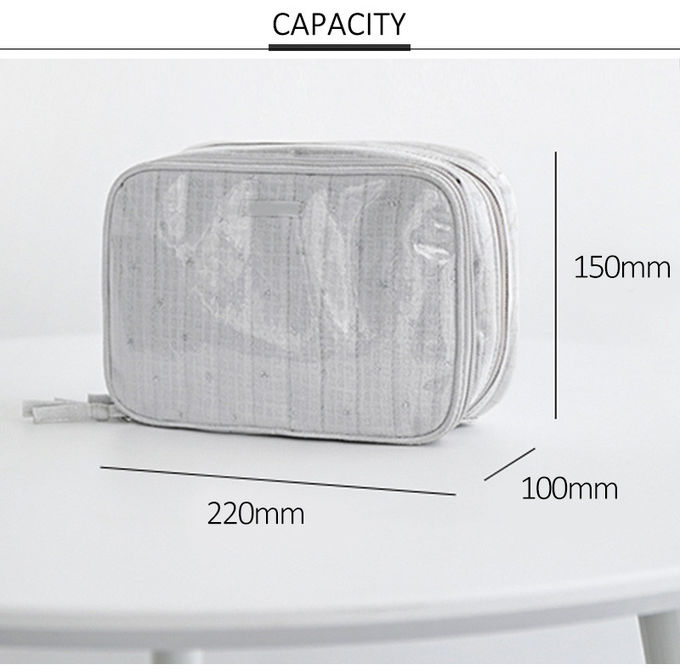 Polyester Waterproof Magic PVC Cosmetic Bag For Ladies