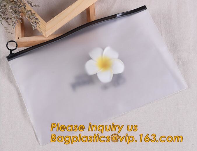 Plastic Bag OEM Custom PVC Loop Handle Image Printed Plastic Shopping Bag,Promotional Clear Waterproof Plastic Cosmetic