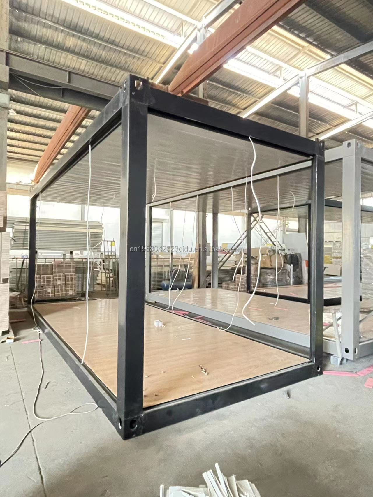 Detachable Extendable 20ft Garden Hotel Mobile House Wooden Studio Flat Container for Hotel Steel Structure Frame Welded