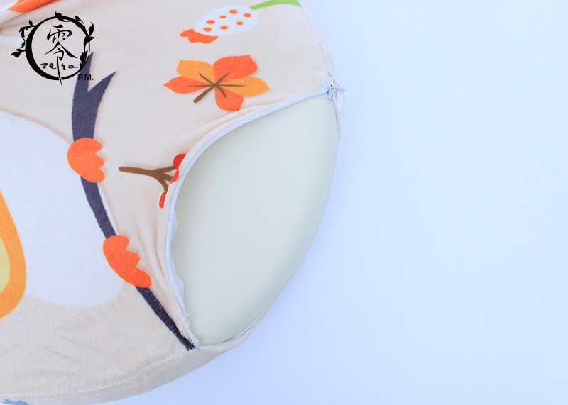 Cartoon Cat Fox Soft Plush Memory Foam Seat Pillow Stump Shaped For Chair Home Decor