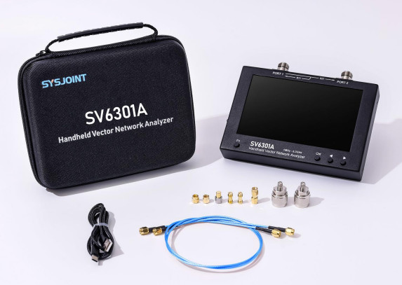 Full Working Conditions SYSJOINT SV6301A Handheld Vector Network Analyzer 1M-6.3GHz 7-inch IPS LCD for Accurate Measurements