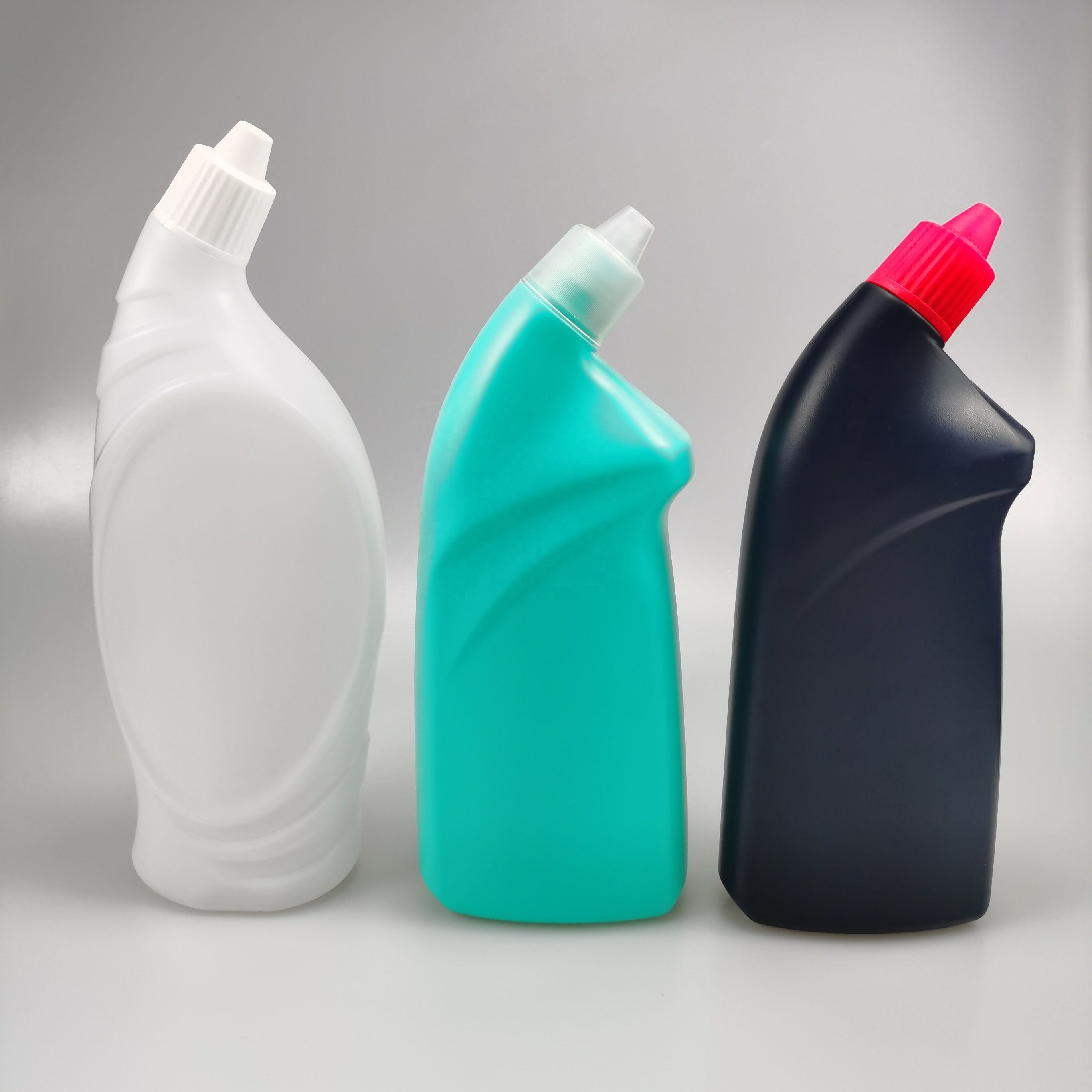 600Ml Empty Hdpe Plastic Toilet Cleaner Bottle For Liquid Detergents With Custom Labels