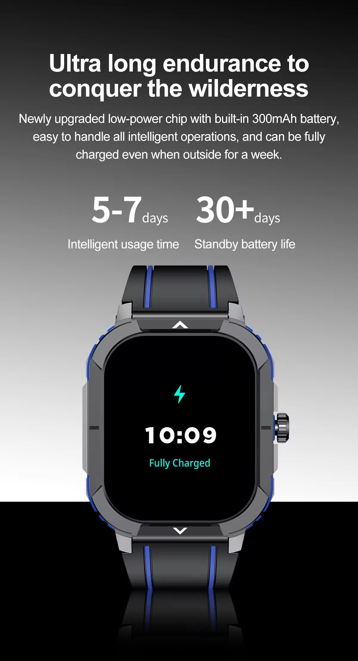HK56 2.06Inch Rugged Smartwatch 42mm Amoled Retina Screen