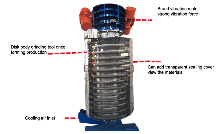 CCarbon Steel Auger Screw Conveyor Cooling Function Spiral Elevator For Rock Salt