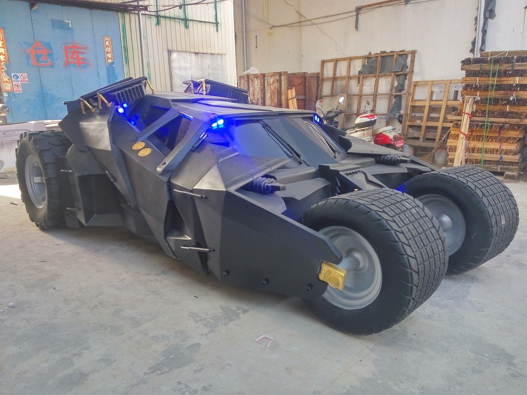 event party deco batman's car model car motor as decoration statue in shop/ mall /event celebrity activity