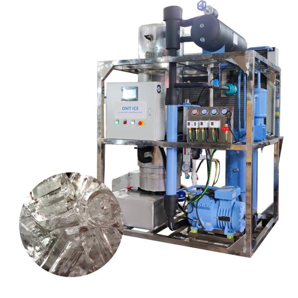Ice Tube Machine Industrial Ice Making Machines 3ton Tube Ice Machines 1700*1400