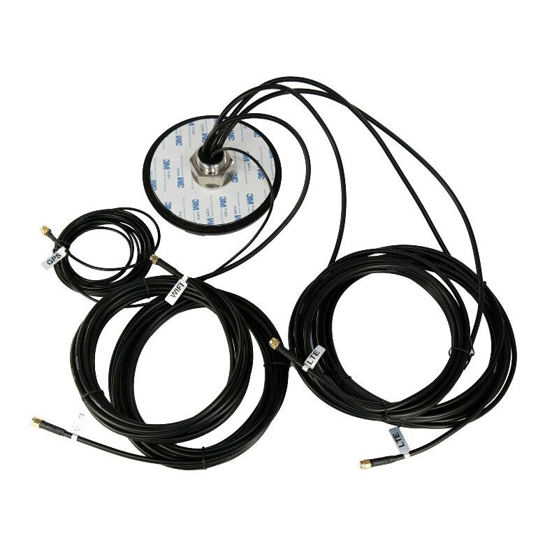 Combo Puck Hockey 4G LTE 5-In-1 Antenna With Waterproof MIMO WiFi 2.4GHz GPS Combination