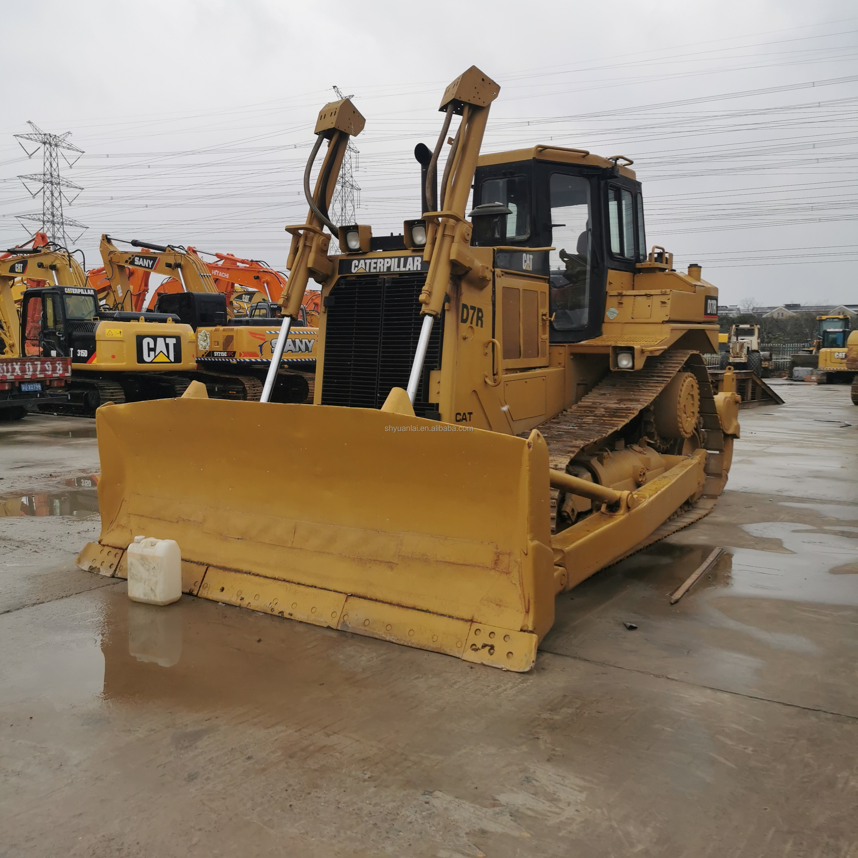 Used CAT D7R Crawler Bulldozer original japan Caterpillar D7G D7H D7R Dozers for sale