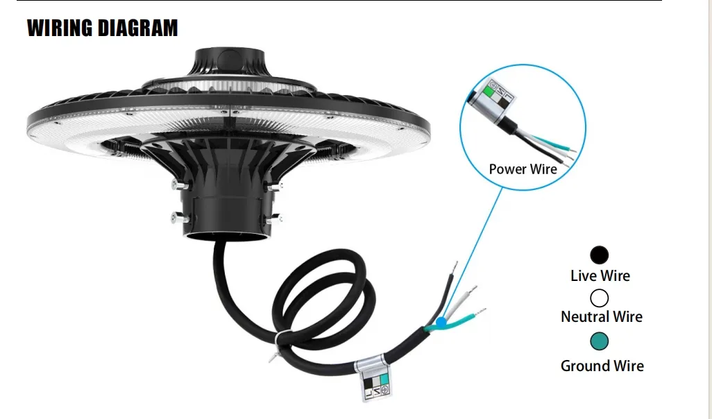 Energy-Saving LED Garden Post Light Pole Area Light 140lm/W Smart-Tuning 200W for Highway Rest Area Sports Complex Waterfront Promenade