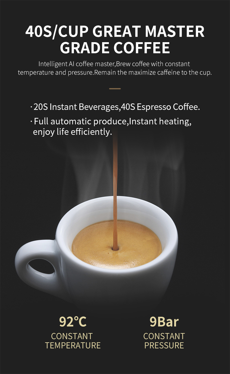 EVOACAS Automatic Cappuccino Vending Coffee Machine Anti Pollution