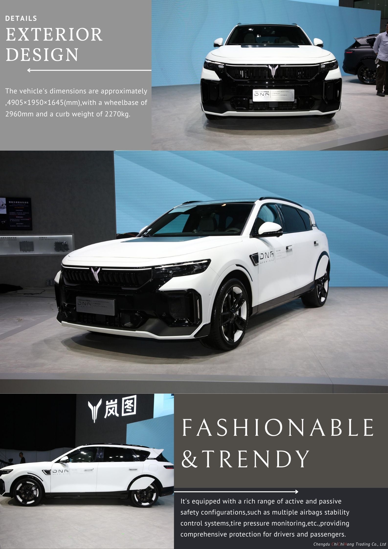 2024 Hybrid SUV Electric Car Dual Motor Voyah Dreamer Car 4WD Voyah Free Cltc 210km ev used cars