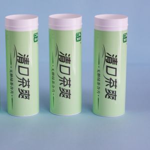 Effervescent Tablet Pills Packaging Container with Dry Offset Printing and PP