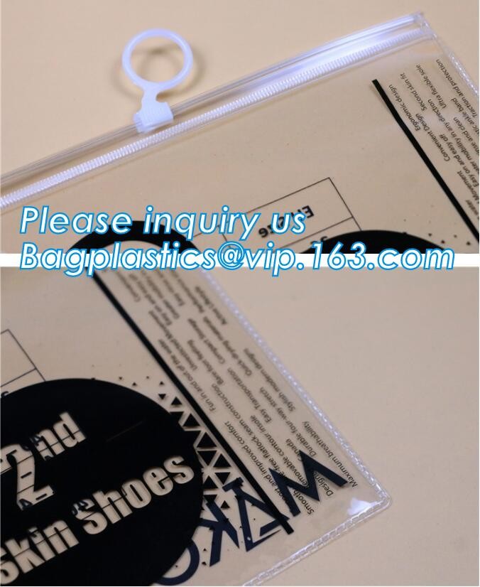 k Zipper Slider Bags Heavy Duty, MultiFunctional clear zipper slider pvc bikini packing swimming bag, frosted swim