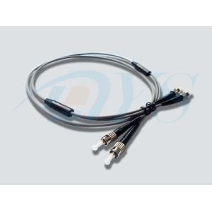 China High Tensile Resistant Optical Fiber Patch Cord 2.9mm 1 / 2 Cores with Flexible Metal Tube on sale