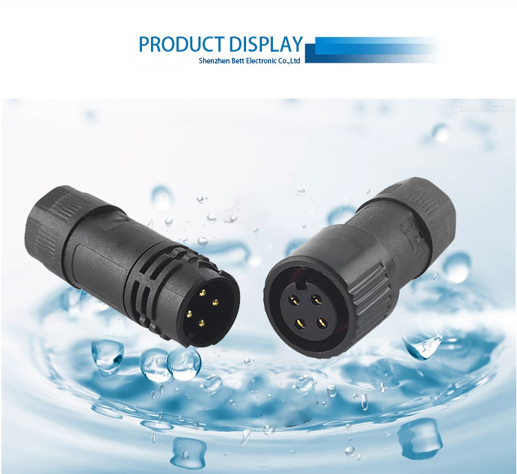 A18 Solar Panel Self Locking Male Female 3pin IP67 IP68 Molding Waterproof Extension Cable Connector For Power 20A