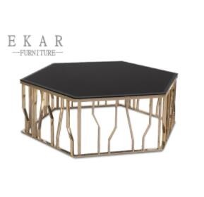 european style home goods fancy metal leg coffee table