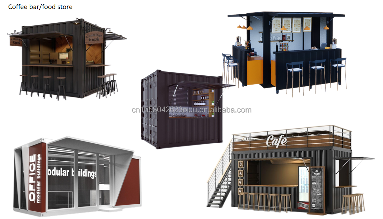 Outdoor 40ft or 20ft Modern Design Expandable Container Home Prefab Residential Prefabricated Tiny House for Living Steel Material