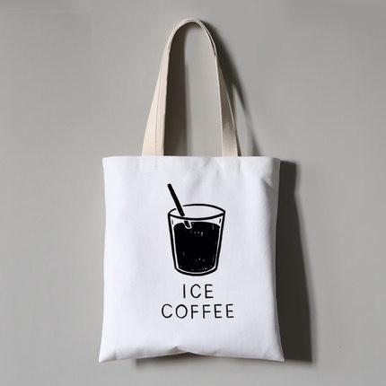 Wholesale Fashion School Custom Printing Logo Canvas Handbag For Women ,Cotton
