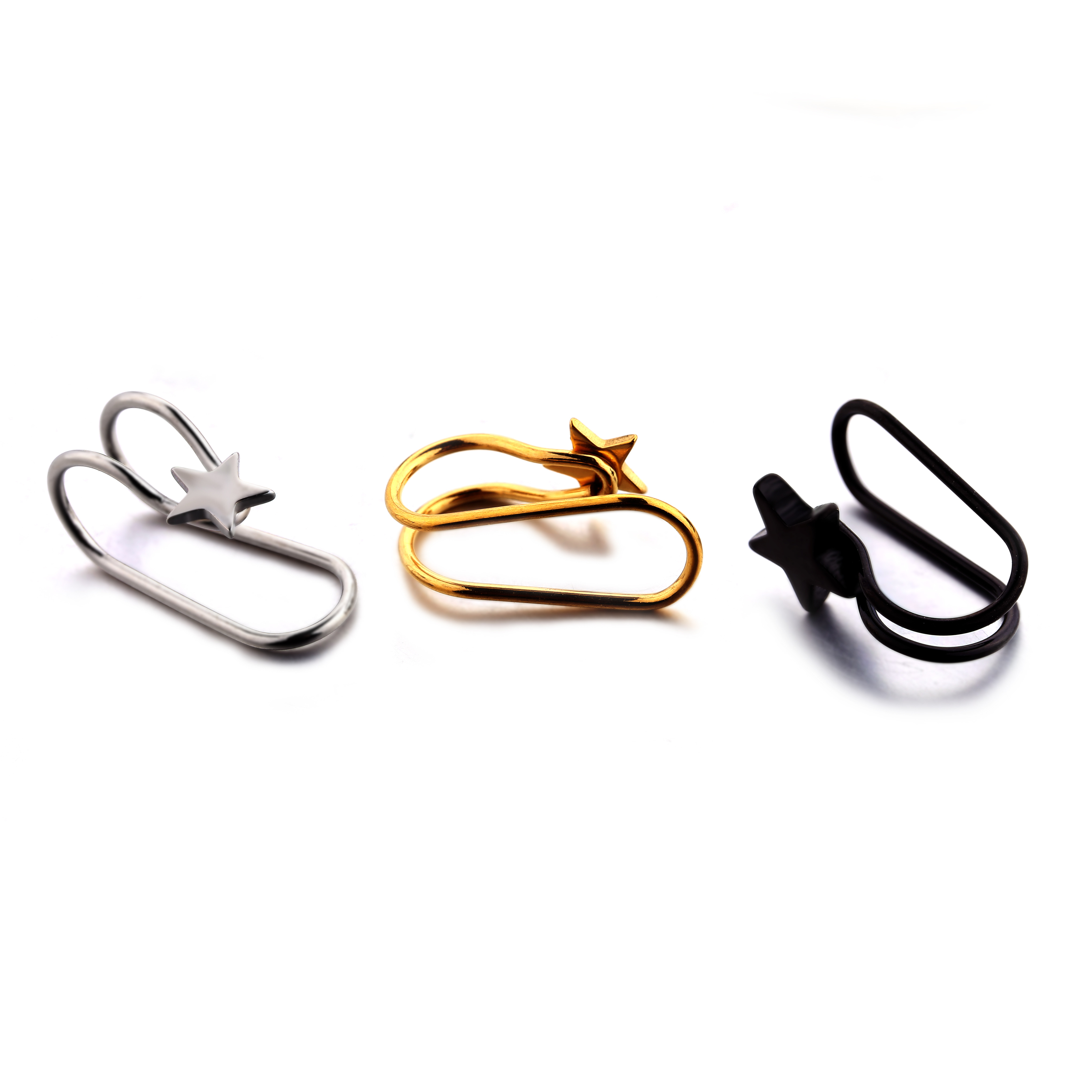 Fashion jewelry for unisex earring no piercing cartilage clip ear cuff earrings