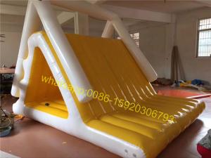  yellow and white colours lake water slide toys for sale Manufactures