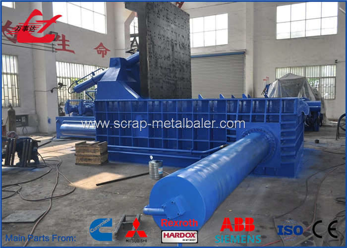 18.5kW Motor Scrap Metal Baler For Recycling Side Push Out Model Siemens Motor