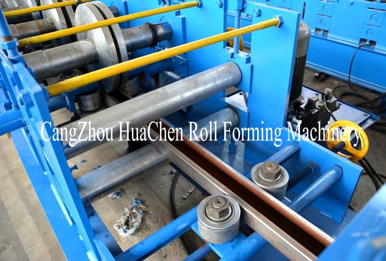 High Speed Automatic C Purlin Roll Forming Machine , 13 Row Purlin Making Machine