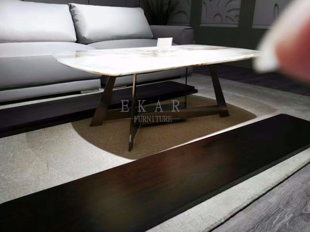 Northern European Simple Style Modern Marble Coffee Table ZZ-ZC1711