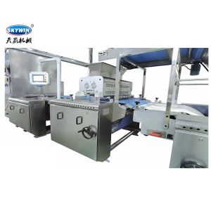 Width 1200mm Complete Hard Biscuit Cookies Production Line 100~250kgs/H