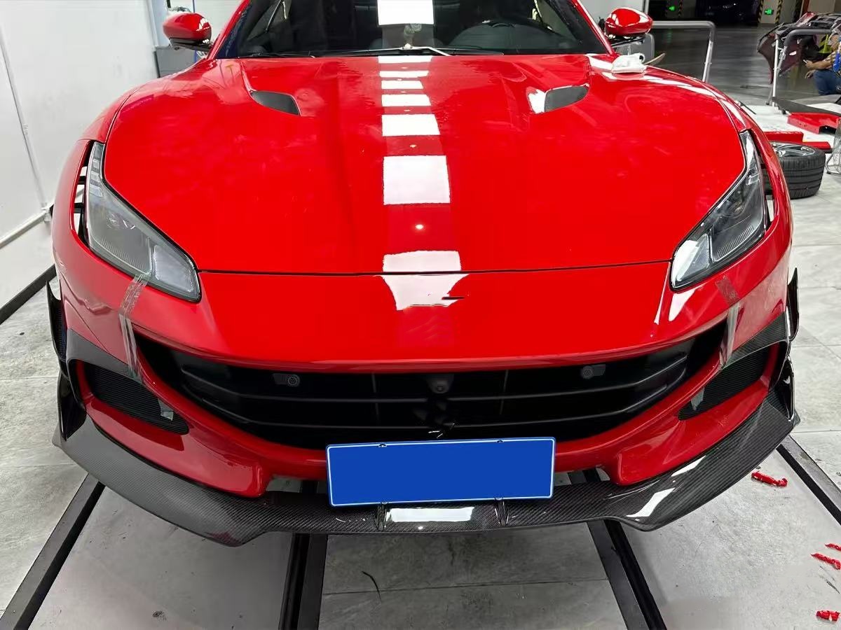 Portofino Retrofit Carbon Body Kit MSY Style Front Lip Carbon Fiber Diffuser Spoiler Side