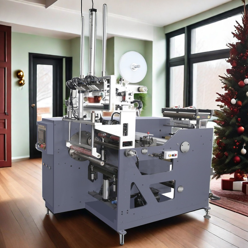 Highly precise Fully automatic non-stop 4 spindle shaft turret rewinder for label slitting machinery