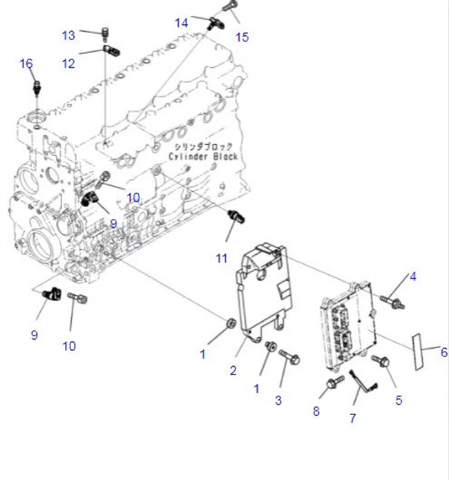 PC200-8 Excavator Electrical Parts Camshaft Sensor 6754-81-9200