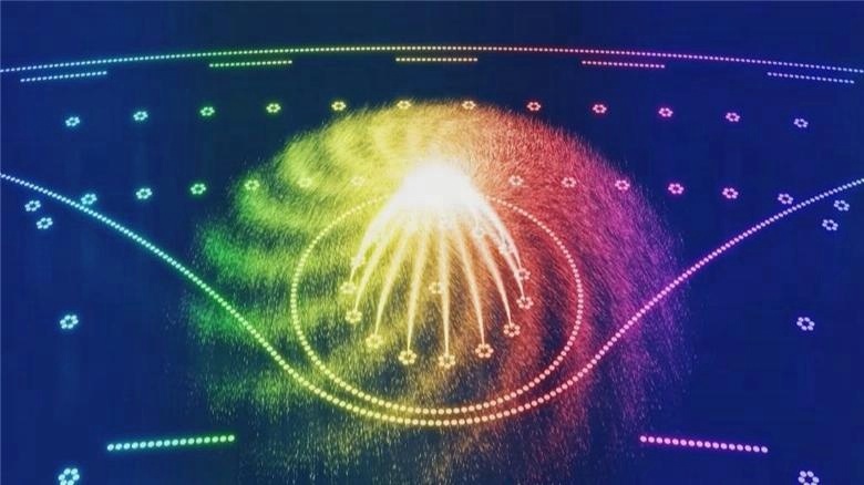 Full Color Large Floating Lake Fountain LED Lights